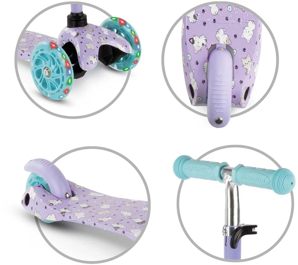 Paspirtukas Kidwell Uno Violetinis (HUBAUNO02A2)