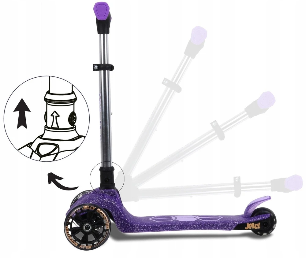 MILLY MALLY 6253 Motoroleris Jelly violetinė