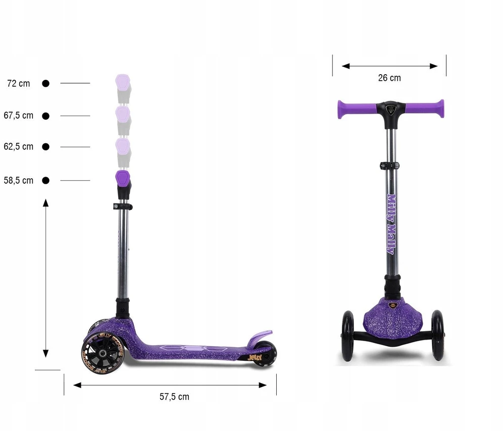 MILLY MALLY 6253 Motoroleris Jelly violetinė
