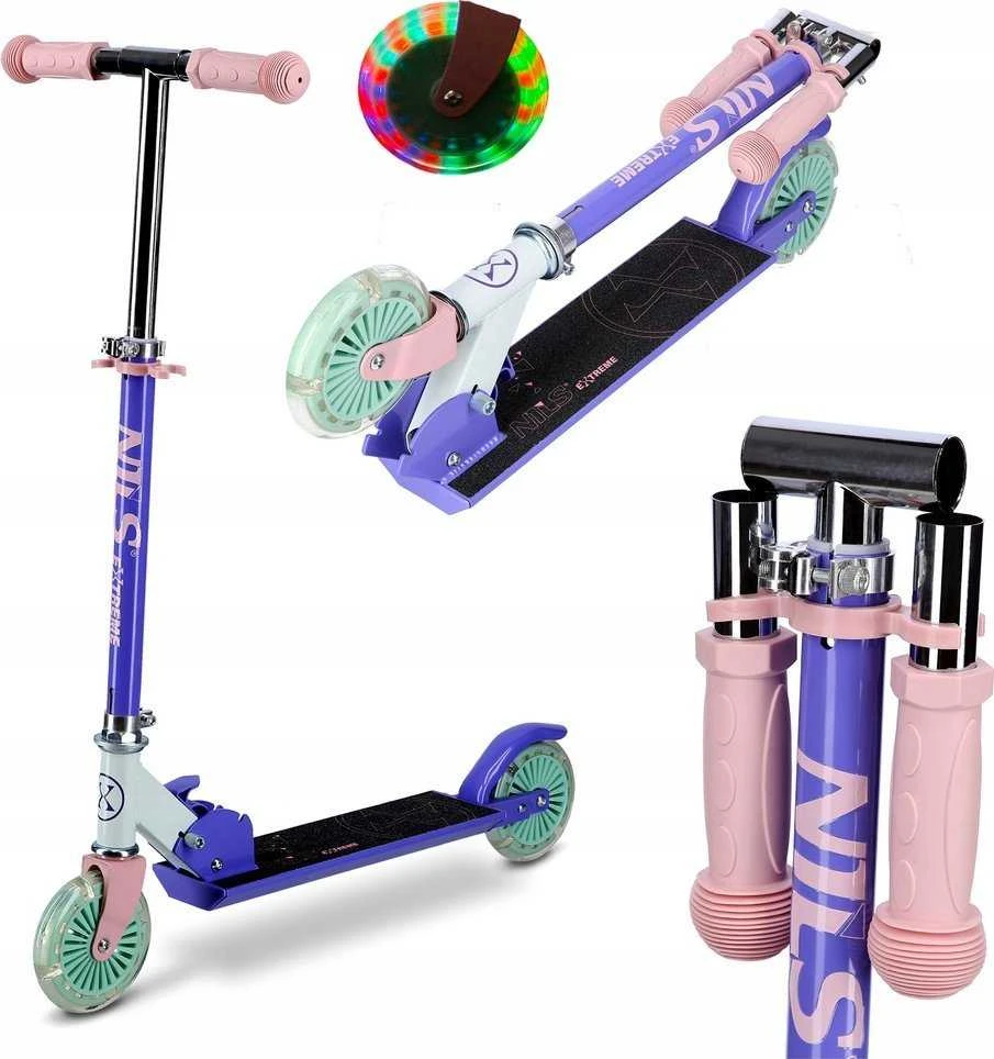 Violetinis paspirtukas Nils Extreme HD120L