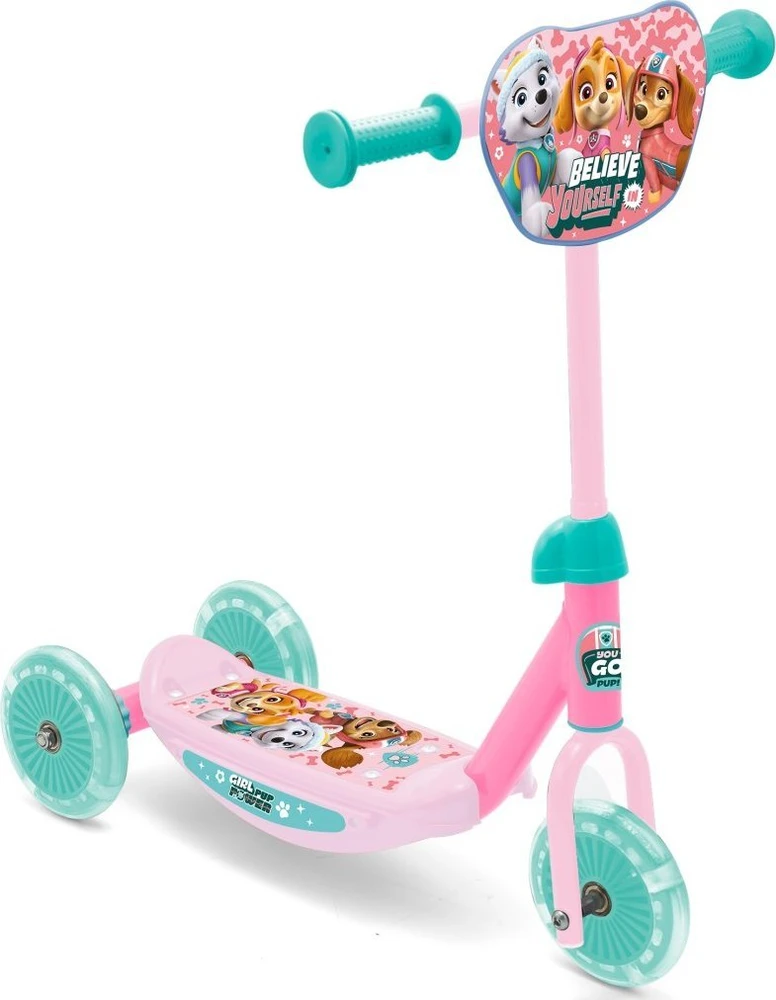 Paw_Patrol Vaikiškas paspirtukas „Paw Patrol“. Mėtų/rožinė.