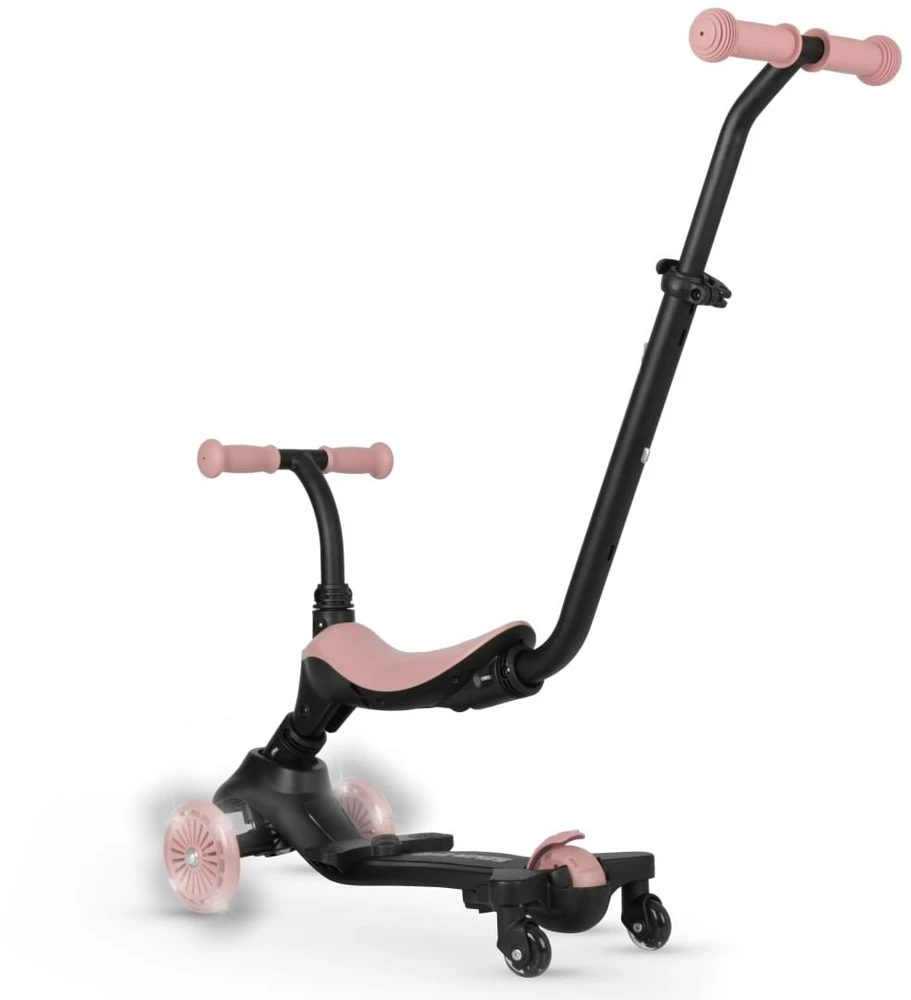 MILLY MALLY 6310 Qplay Sema Evo 3in1 Coral Rožinė paspirtukas