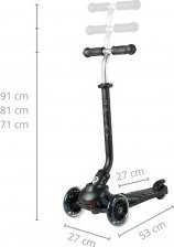 MILLY MALLY 5690 Qplay Sema Pro 3in1 Paspirtukas juodas