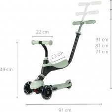 MILLY MALLY 5691 Qplay Sema Pro 3in1 Motoroleris žalias