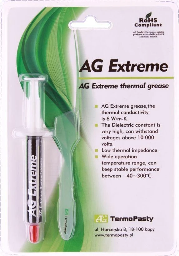 Ag Termopasty Termopasta AG Extreme 3g 6W/mK
