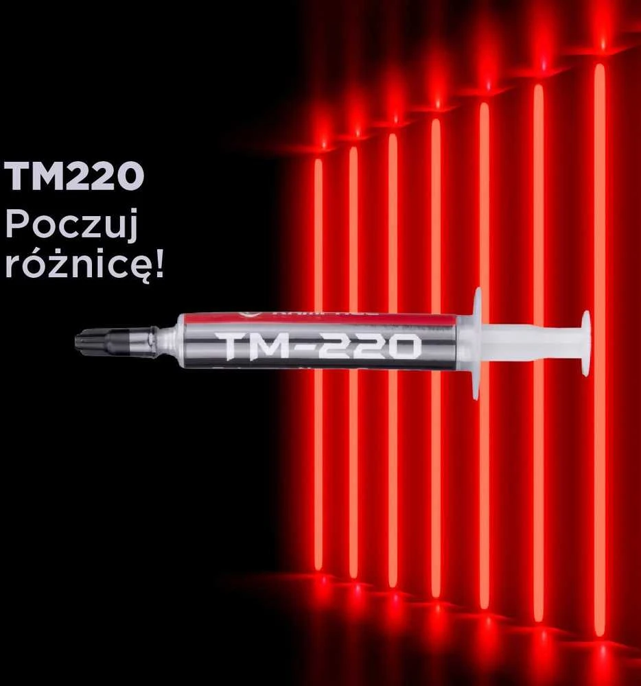 Rampage TM-220 terminė pasta 2g procesoriui 11w/m.K, mentele + IPA