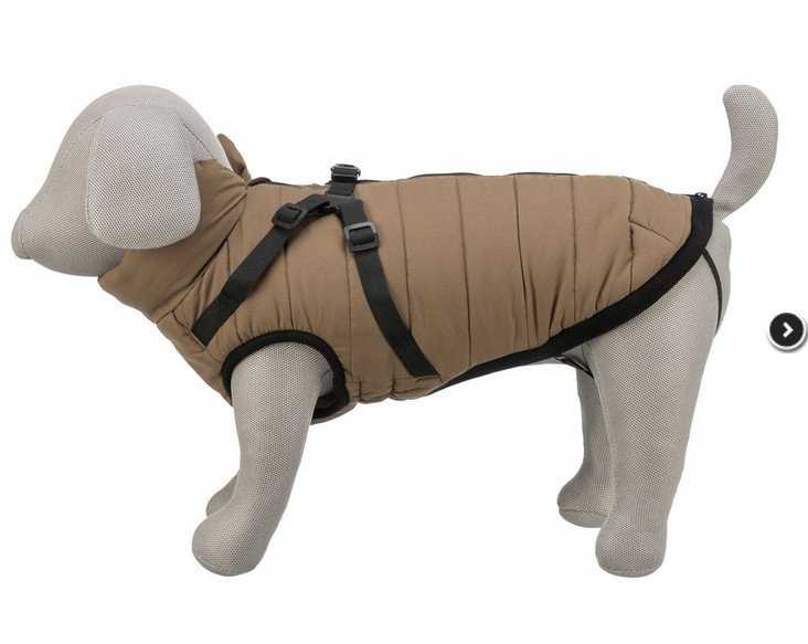 TRIXIE Pirou žieminė striukė su petnešom, S: 33 cm, smėlio