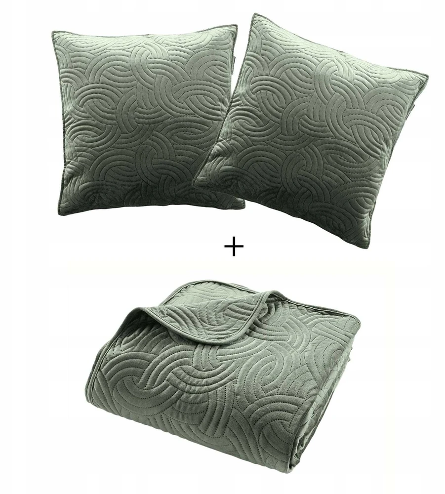 Douceur d`Interieur Velvetinis patalynės komplektas SOLANGE, užklotas + 2 pagalvių užvalkalai