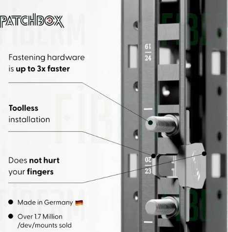 PATCHBOX PATCHBOX DVMNT50 varžtas 50 vnt. M6 varžtai ir veržlės