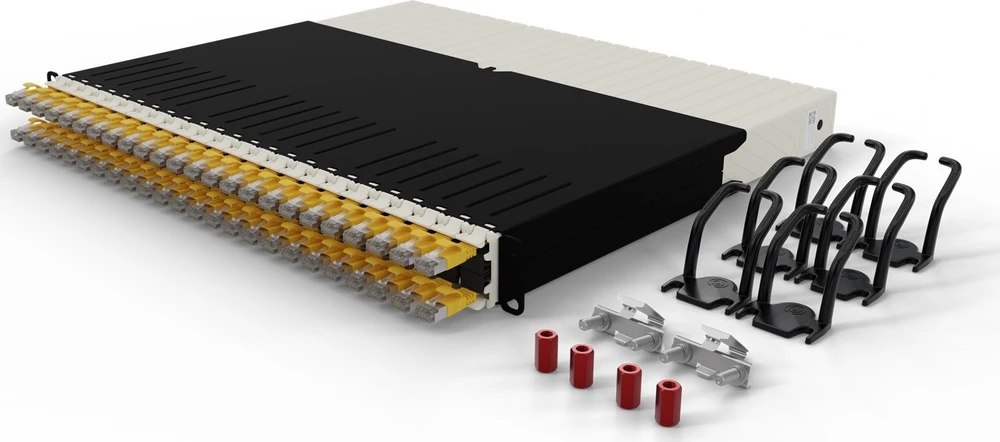 PATCHBOX PONEX8STPYL tinklo kabelis geltonas 0,8 m Cat6a U/FTP (STP)