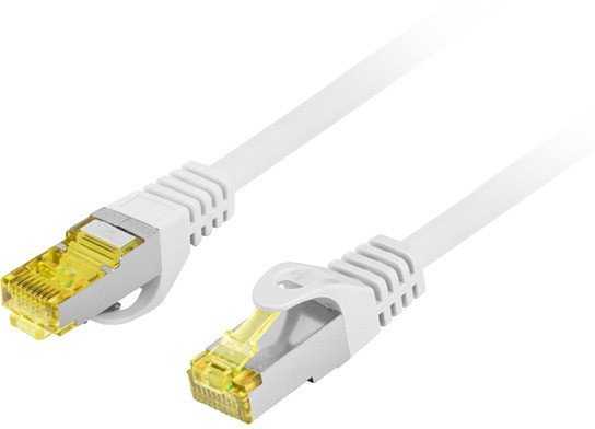 Lanberg PATCHCORD CAT.6A S/FTP LSZH CU 15M Baltas FLUKE PASSED LANBERG