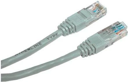 LAN UTP jungiamasis laidas, Cat.5e, RJ45 M - RJ45 M, 5 m, neekranuotas, rutulinis, su logotipu blisteryje