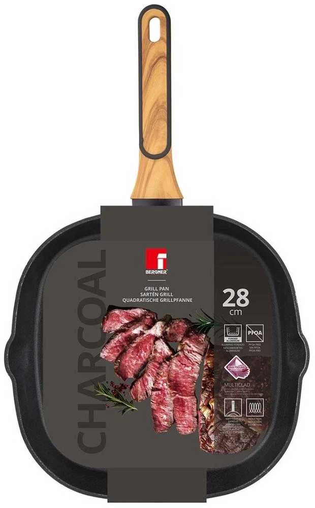 Bergner keptuvė GRILIAUS KEPTUVĖ MULTICLAD 28 cm BERGNER BG-56041 CHARCOAL