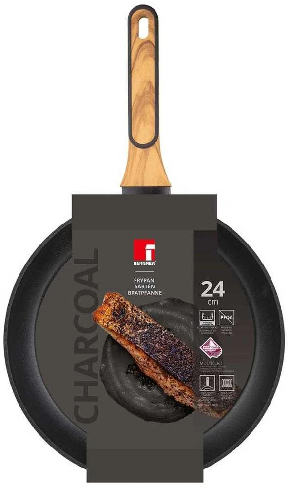 Bergner keptuvė PATELNIA MULTICLAD 24 cm BERGNER BG-56031 CHARCOAL
