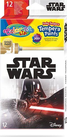 Patio Tempera dažai tūbelėse Colorino Disney Star Wars, 12 spalvų x 12 ml