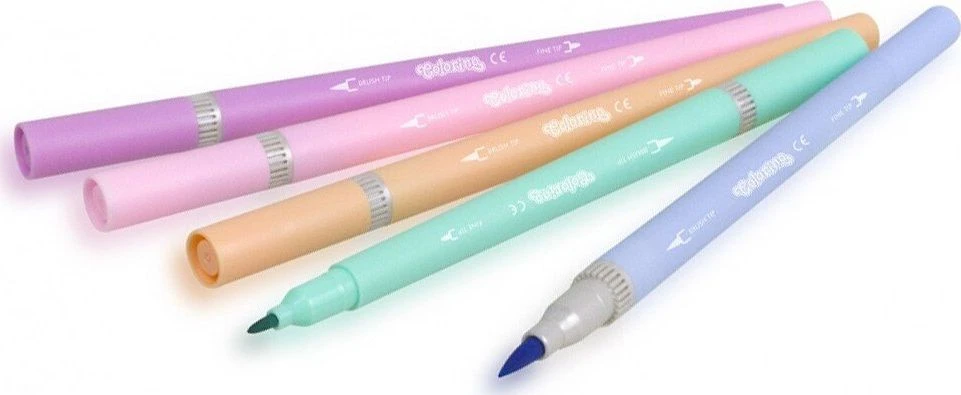 Flomasteriai dvipusiai Colorino Pastel 10 pastelinių spalvų