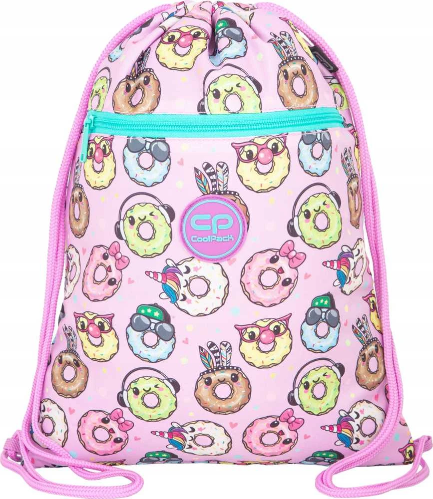 Maišelis sportinei aprangai CoolPack Vert tHappy donuts