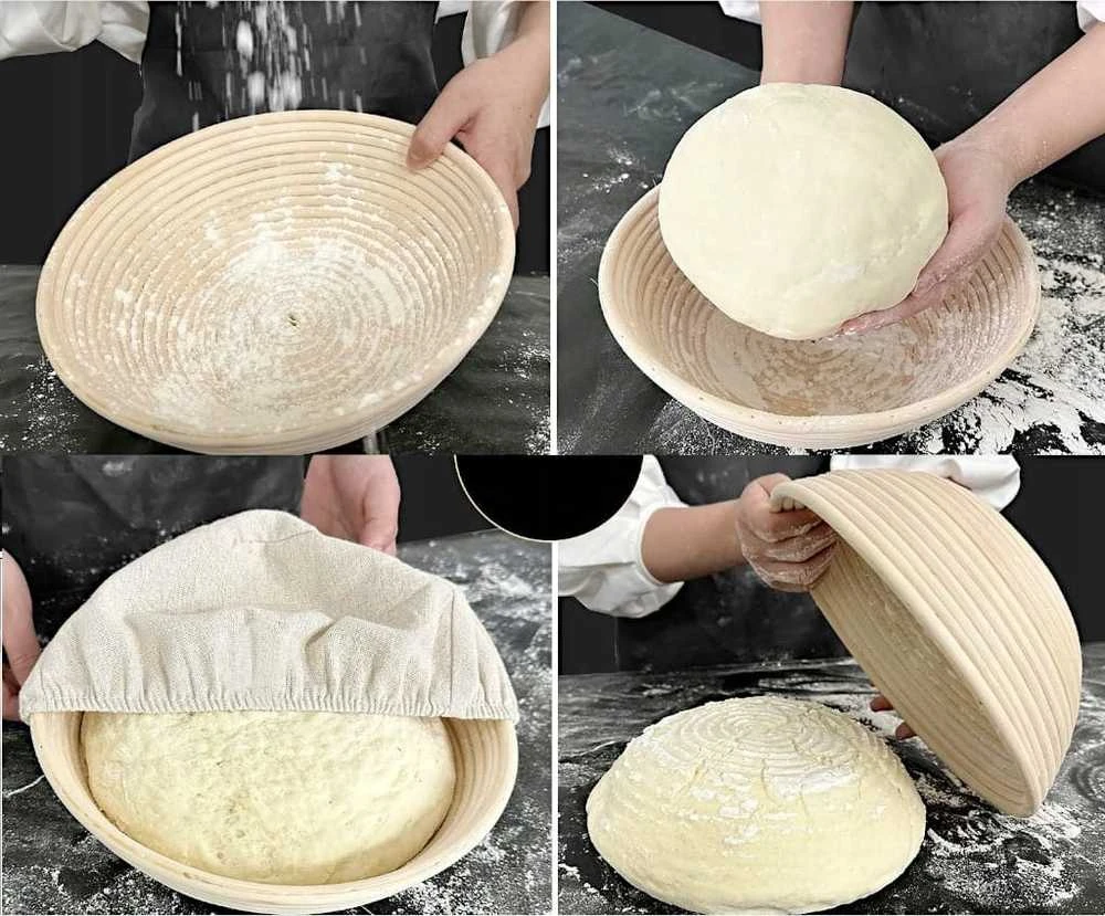 Patisse Apvalus pintas krepšelis su drobe 20cm - Patisse
