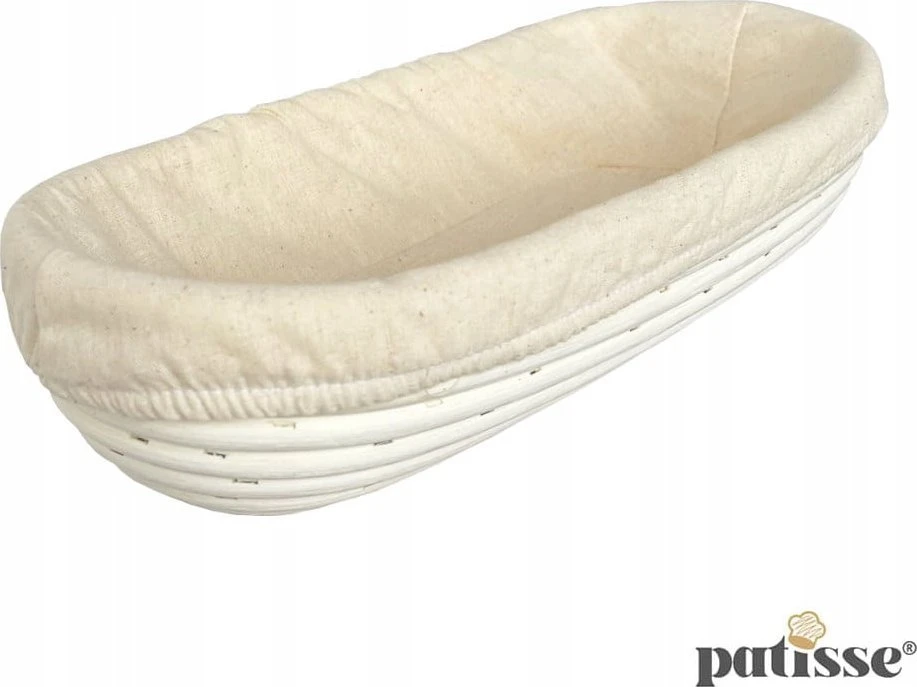Patisse Ovalus pintas krepšelis su drobe 28x13cm -