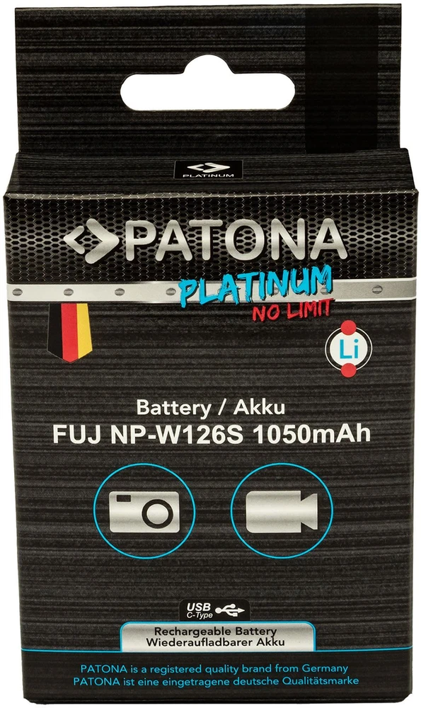 Akumuliatorius Patona PATONA 1397 baterija do aparatu/kamery Litowo-jonowa (Li-Ion) 1050 mAh