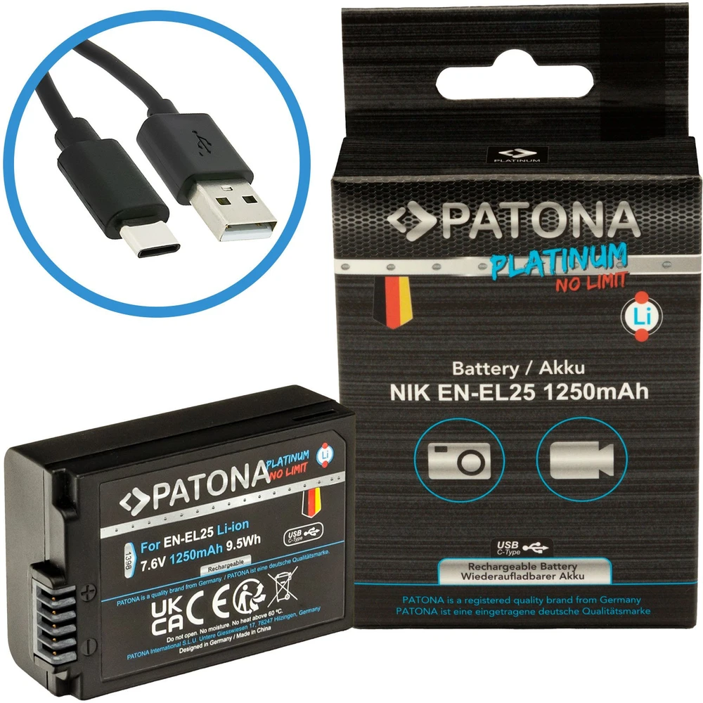 Akumuliatorius Patona PATONA 1398 baterija do aparatu/kamery Litowo-jonowa (Li-Ion) 1250 mAh