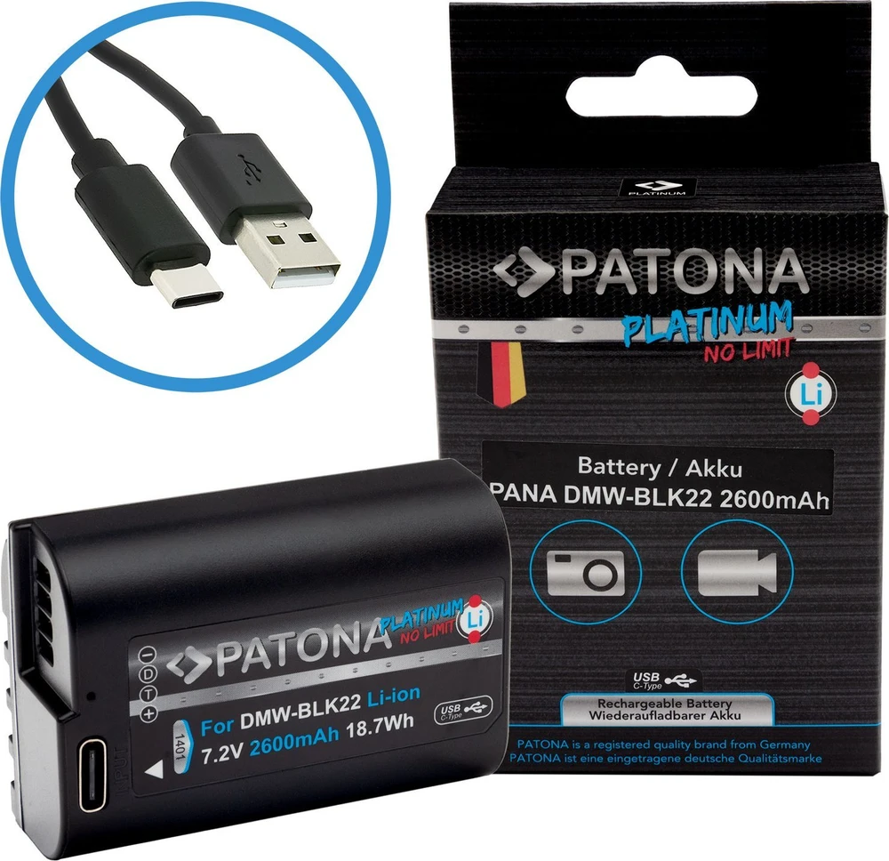 Akumuliatorius Patona PATONA 1401 baterija do aparatu/kamery Litowo-jonowa (Li-Ion) 2600 mAh