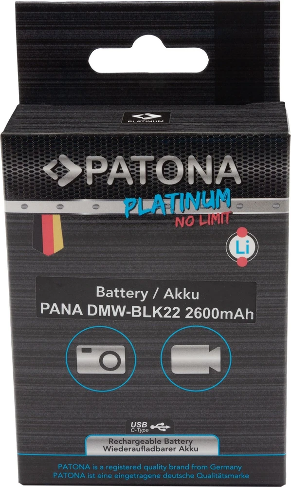 Akumuliatorius Patona PATONA 1401 baterija do aparatu/kamery Litowo-jonowa (Li-Ion) 2600 mAh