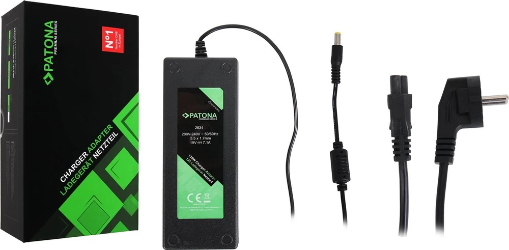 PATONA maitinimo adapteris į ntb 19V/7,1A 135W jungtį 5,5x1,7mm ACER PREMIUM