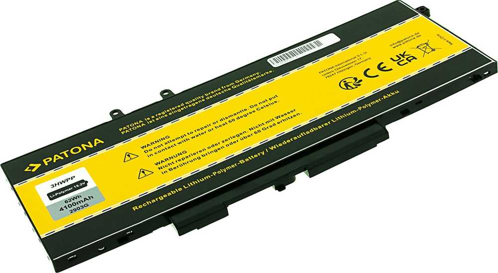 PATONA Dell 5410 Latitude 14" baterija, 4100mAh, 15.2V, ličio polimerų