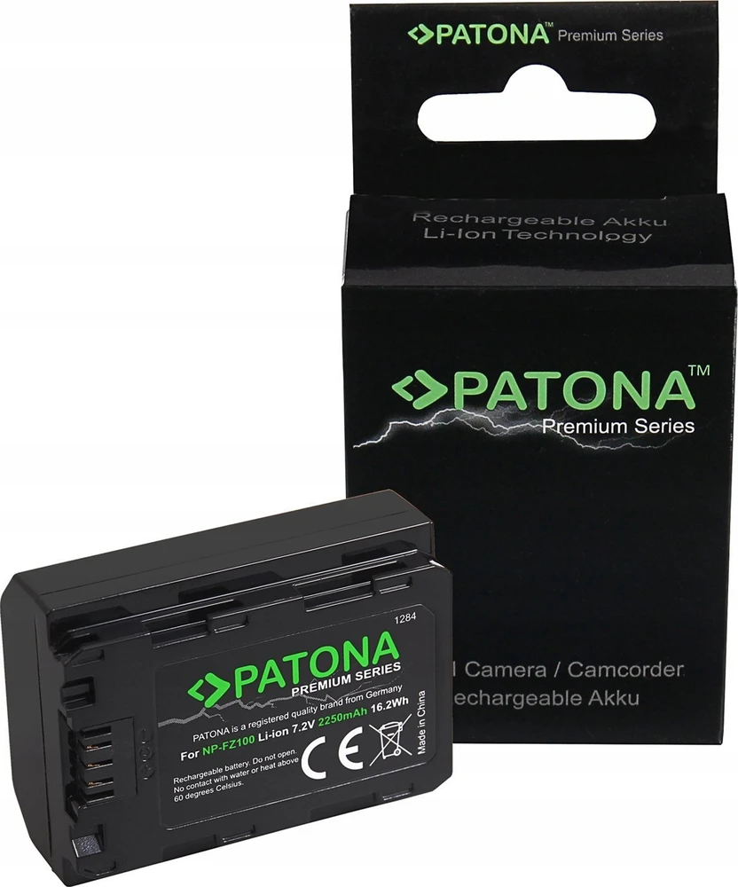 Patona baterija PATONA 1284 fotoaparato / vaizdo kameros baterija Lithium-ion (Li-Ion) 2040 mAh