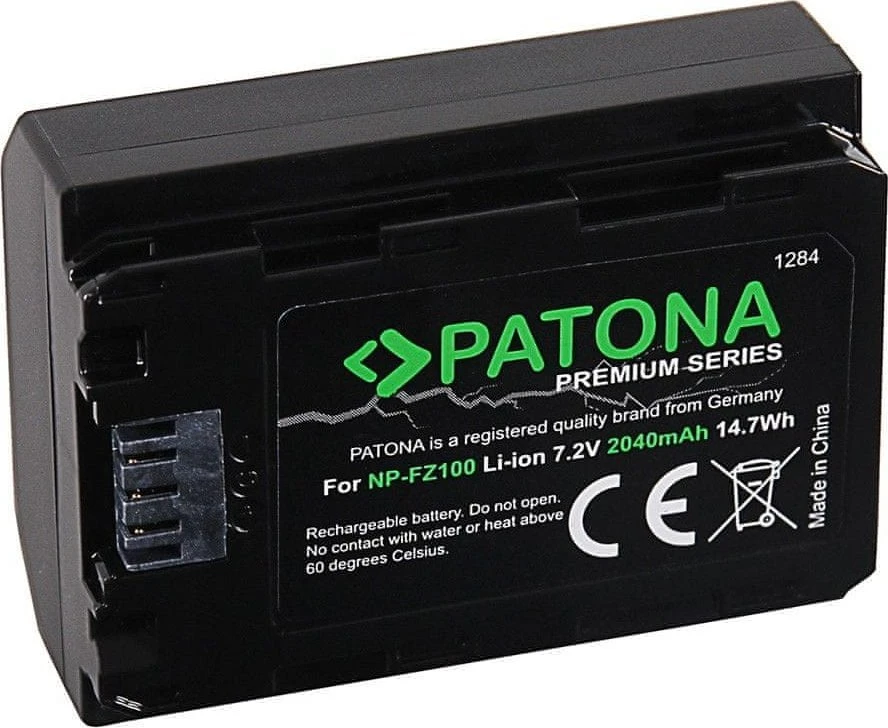 Patona baterija PATONA 1284 fotoaparato / vaizdo kameros baterija Lithium-ion (Li-Ion) 2040 mAh