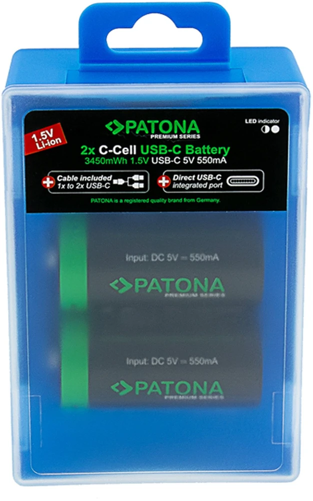 Patona PATONA LR14 Bateria do ponownego naładowania Lit