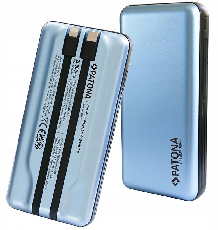 Patona Premium klasės išorinė baterija Stark 1.0 PD65W 20000mAh