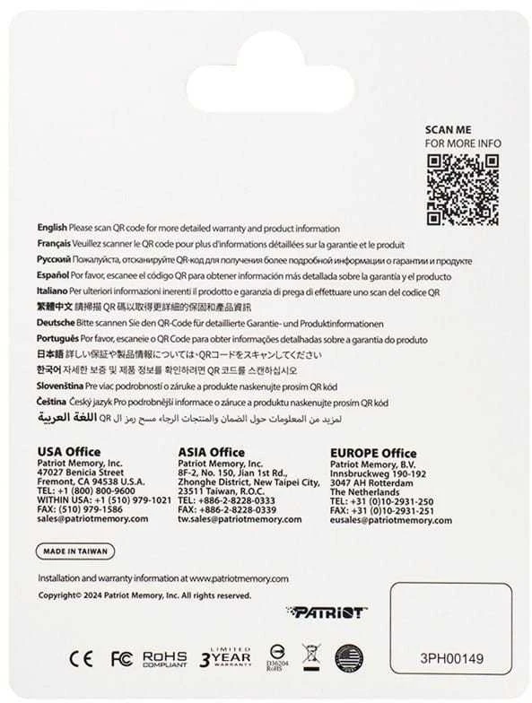 Patriot Memory EP A2 atminties kortelė 512 GB Micro SDXC V30 U3 Class 10 (PEF512GEP32MCX)