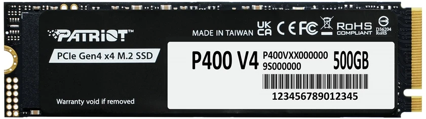 Patriot P400 V4 PCIe4 NVMe 500GB