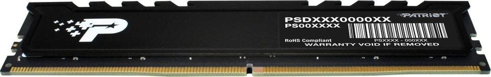 Patriot DDR5 operatyvioji atmintis su juodu aušintuvu