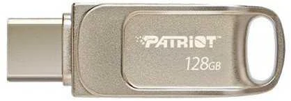 Patriot Memory Tab T560 128GB USB atmintinė, dviguba USB 120MB/s (PS128GT560DS5D), Sidabrinis
