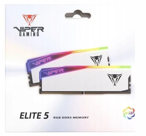 RAM Patriot Viper Elite 5 RGB, DDR5, 32 GB, 6000 MHz, CL30 (PVER532G60C30KW) operatyvioji atmintis