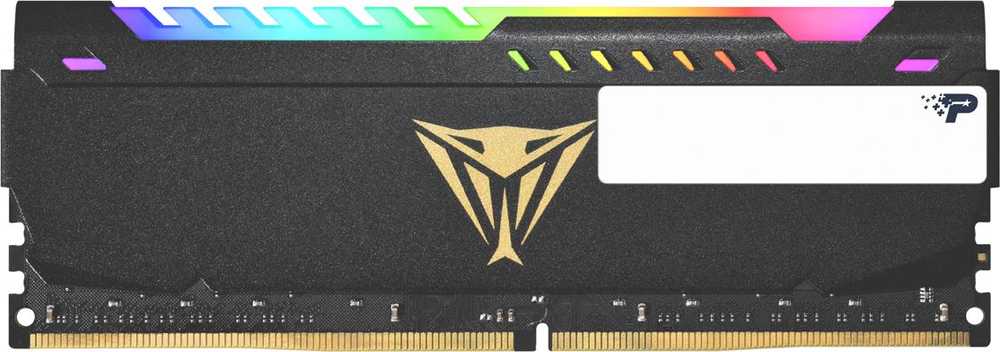PATRIOT Viper Steel RGB DDR4 32GB 2x16GB 3200MHz su Juodas Heathshield Dual Kit