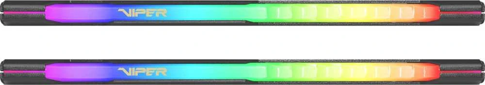 Operatyvioji atmintis RAM PATRIOT Viper Steel RGB DDR4 32GB 2x16GB 3600MHz w/ Juodas heatshield Dual Kit