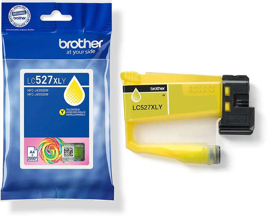 Brother LC527XLY | Rašalo kasetė | Geltona
