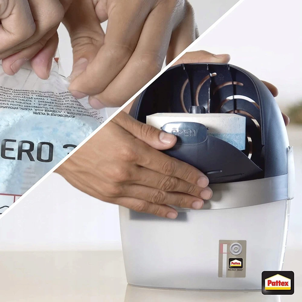 Sausintuvas Pattex Oro sausi intuvas Aero 360 prietaisas įsk. 450g Tab