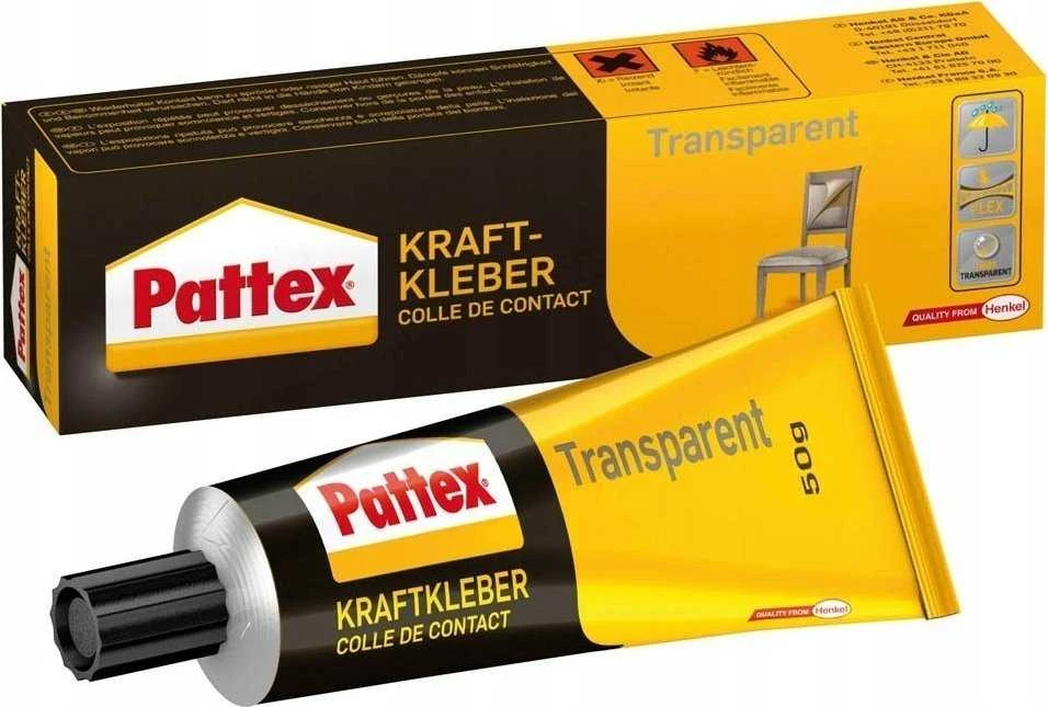 Pattex Transparent kontaktiniai klijai 50g tūbelėje