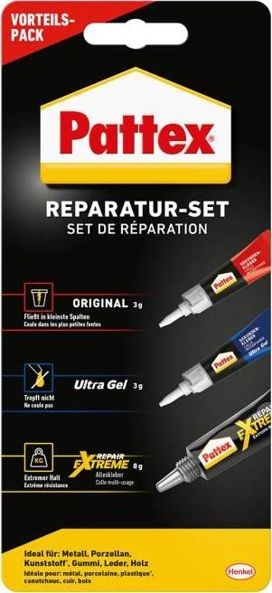 „Pattex Rinkinys“ taisomieji skysti klijai ir gelis + „Repair Extreme“