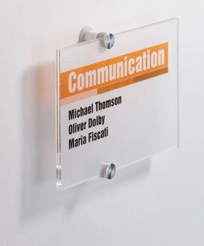 Patvari INFORMACINĖ PLOKŠTELĖ DURABLE CRYSTAL SIGN 210X148MM