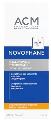 Laboratoire ACM Novophane Hair Šampūnas Energizing energizuojantis šampūnas, 200 ml