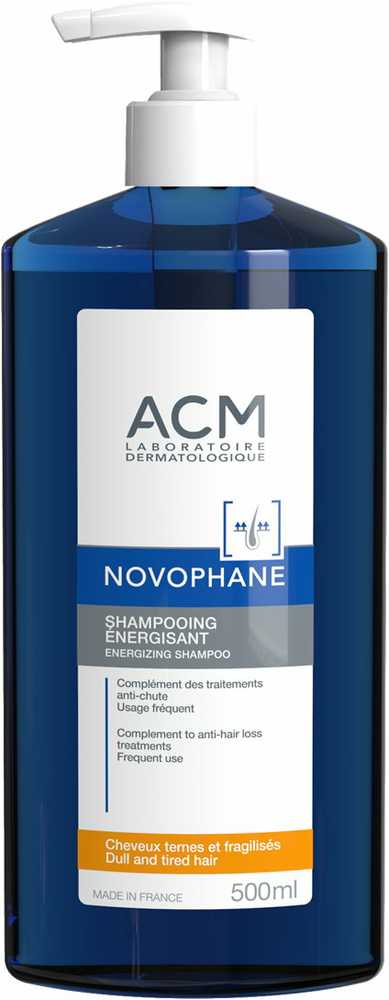 Laboratoire ACM Novophane plaukų šampūnas energizuojančiai ploniems plaukams, 500 ml