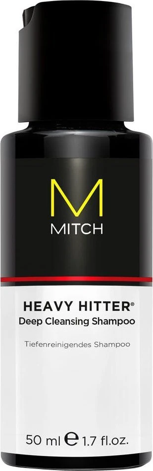 „Mitch by Paul Mitchell“ plaukų priežiūros priemonė „Heavy Hitter“ be parabenų, giliai valomoji plaukų kaukė, 50 ml