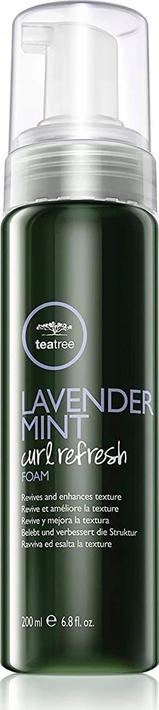 Paul Mitchell „Tea Tree“ plaukų formavimo putos „Lavender Mint“, be parabenų, „Curl Refresh“, 200 ml