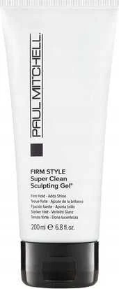 Paul Mitchell Firm Style Super Clean Sculpting plaukų formavimo gelis be parabenų, skirtas tvirtai fiksacijai, 100 ml